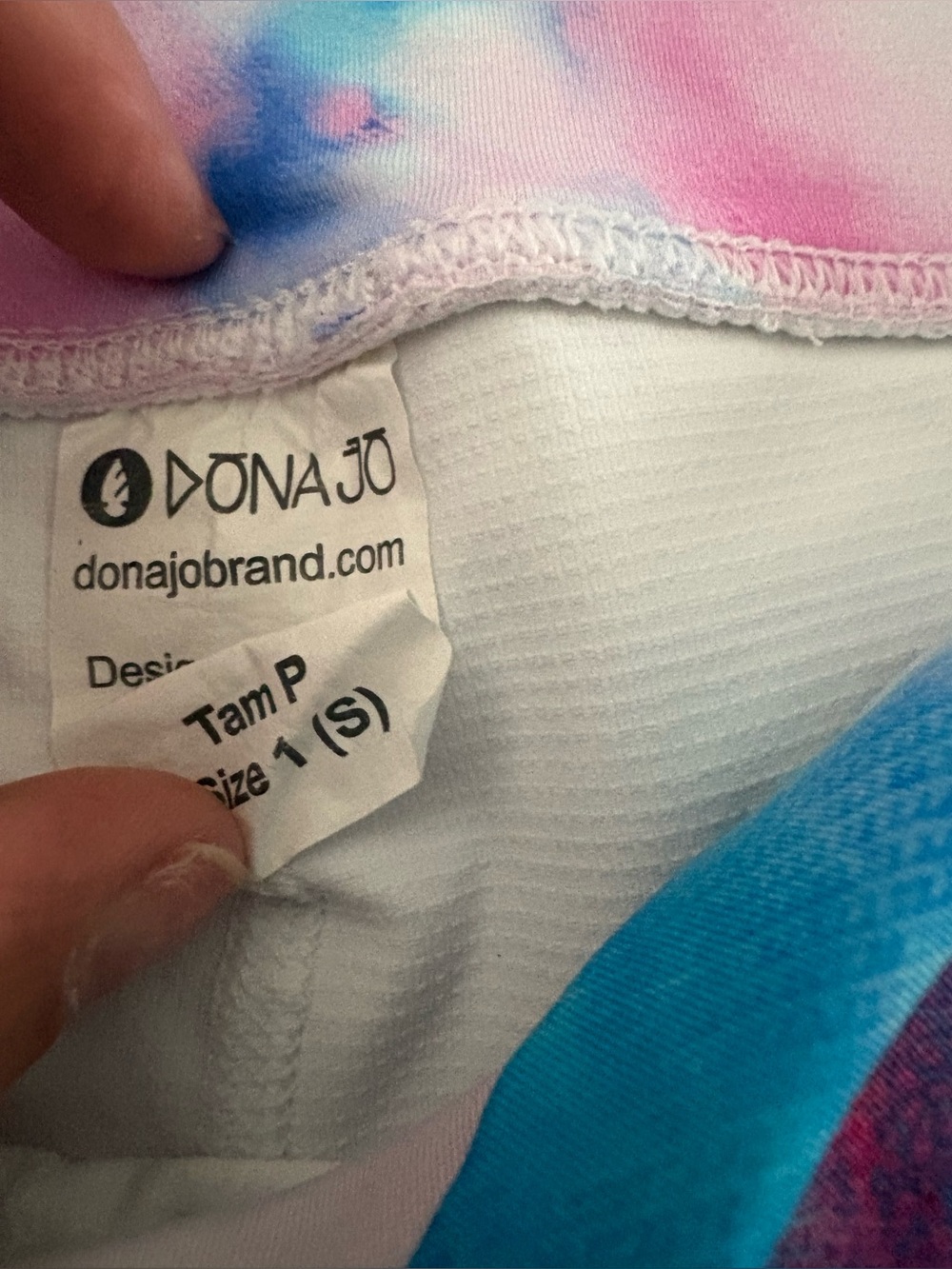 Dona Jo Flirty Skirt 14.5" Hipster Tie Dye Athletic Skort Size Small / Size 1 - Picture 5 of 5